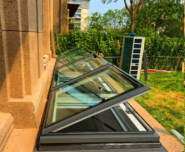 安徽负一层采光井天窗定制工程